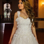 Strappy Lace Embroidered A-Line Wedding Dress