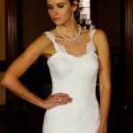 Strappy Slim Cut Wedding Dress