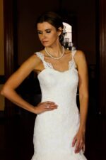 Strappy Slim Cut Wedding Dress