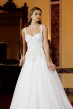 Strappy Sweetheart Neckline A-Line Wedding Dress