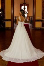 Strappy Sweetheart Neckline A-Line Wedding Dress - Image 4