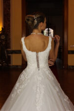 Lace Motif A-Line Wedding Dress - Image 4