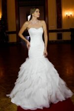 Drama Etek Straplez Dar Kesim Gelinlik - Görsel 3