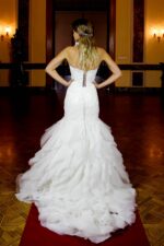 Drama Etek Straplez Dar Kesim Gelinlik - Görsel 4