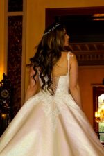 İşlemeli Askılı A Kesim Gelinlik - Görsel 3