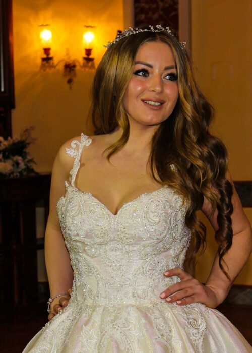 Islemeli Askili A Kesim Gelinlik | İndirimli Ürünler