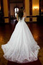 Komple Dantel Straplez A Kesim Gelinlik - Görsel 2