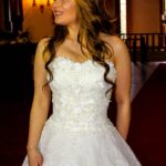 Complete Lace Strapless A Line Wedding Dress