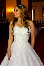 Komple Dantel Straplez A Kesim Gelinlik