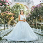 Nurhan | Kristal İşlemeli Drapeli Prenses Gelinlik, İstanbul