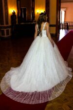 Simli Askılı Prenses Gelinlik - Görsel 3