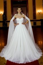 Straplez Dar A Kesim Gelinlik - Görsel 3