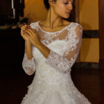 Long Sleeve A-Line Wedding Dress