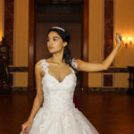 Strappy Sweetheart Neckline Princess Wedding Dress