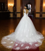 Askılı Kalp Yaka Prenses Gelinlik - Görsel 4