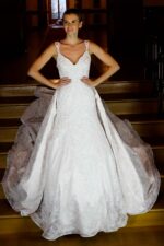 Askılı Kedi Yaka Balık Gelinlik - Görsel 2