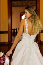 Askılı Kedi Yaka Balık Gelinlik - Görsel 3