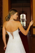 Strapless Narrow A-Line Wedding Dress - Image 3