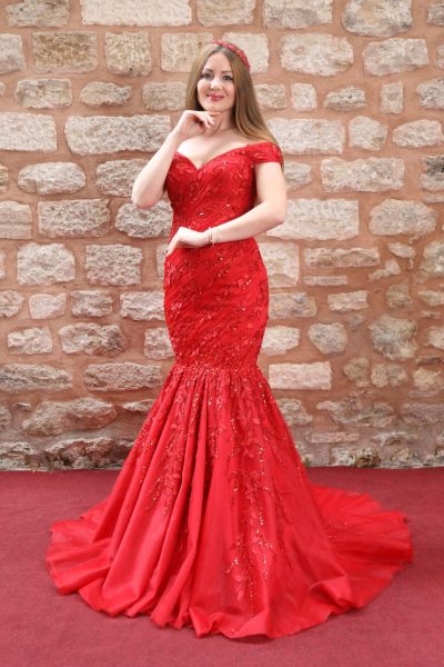 Drapeli Kalp Yakali Dusuk Askili Uc Boyutlu Cicek ve Dantel Islemeli Balik Abiye 4 scaled | Home