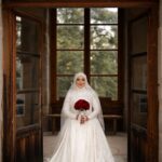 Betül | Gümüş İşlemeli A Kesim Tesettür Gelinlik | İstanbul