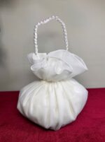 İnci Askılı Tül Gelin Kesesi - Görsel 2