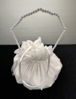 İnci İşlemeli Saten Gelin Kesesi - Görsel 3