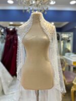 İnci Kristal İşlemeli Tül Duvak - Görsel 5