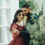 Mediha | Bordo İşlemeli Nişan Kına Elbisesi | A Kesim Model