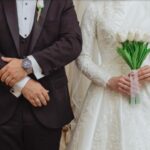 Emine | Uzun Kollu Dantel Tesettür Gelinlik | A Kesim Saten