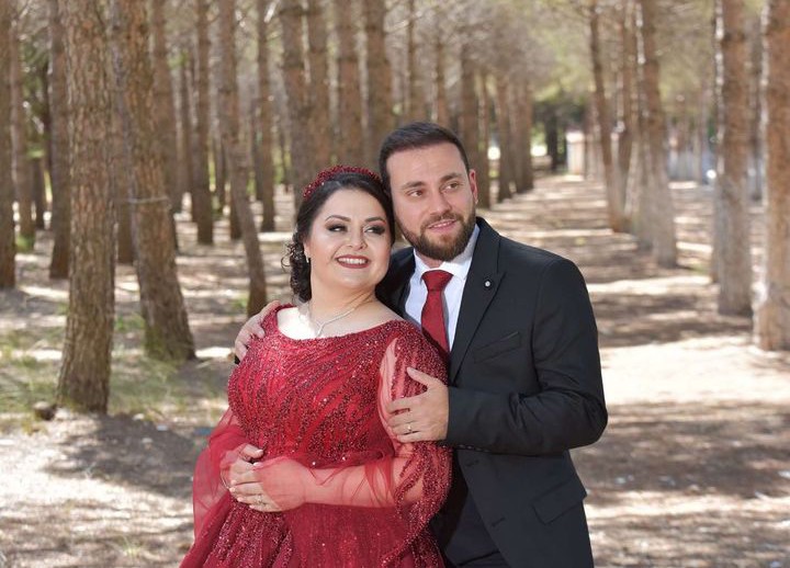 Islemeli Dantel Tul Kayik Yaka Uzun Kollu A Kesim Nisanlik Kina Elbisesi | HG Gelinleri