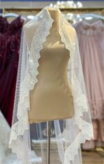 Kenar Dantelli Tül Duvak - Görsel 3