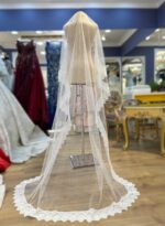 Kenar Dantelli Tül Duvak - Görsel 4