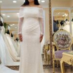 İpek | Boncuk İşlemeli Balık Model Gelinlik | Kırık Beyaz