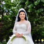 Gamze | Swarovski İşlemeli A Kesim Gelinlik | Kırık Beyaz