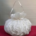 Organze İşlemeli Dantelli Gelin Kesesi