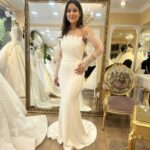 Emine | Straplez Balık Gelinlik | Organze Tül Kırık Beyaz