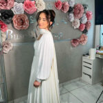 Kamile | Helen Model Pliseli Krep Şifon Gelinlik | İstanbul