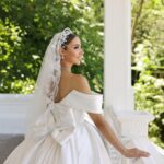 Aslıhan | Straplez Saten A Kesim Gelinlik | Kırık Beyaz