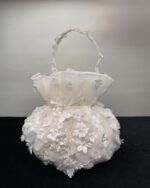 Üç Boyutlu Çiçekli Organze Gelin Kesesi