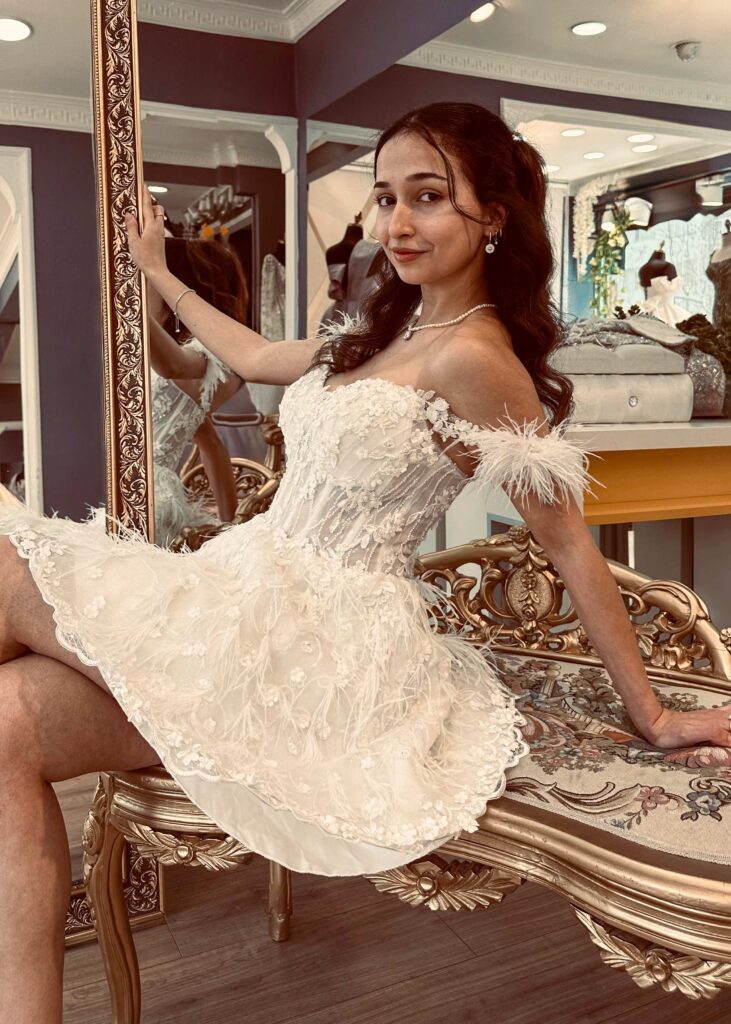 Uc Boyutlu Cicekli Tuy Detayli Dusuk Askili Kalp Yaka After Party Elbise 1 | En Çok Tercih Edilen Gelinlik Modelleri 2026