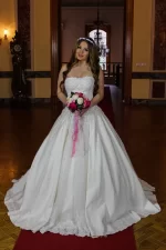 Strapless A-Line Wedding Dress - Image 3