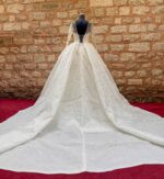 Sweetheart Neckline Long Sleeve Complete Lace Princess Wedding Dress - Image 5