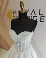 Transparent Staplez Body Embroidered Lace A-Line Wedding Dress - Image 4