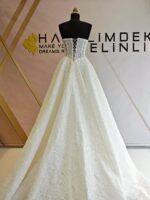 Transparent Staplez Body Embroidered Lace A-Line Wedding Dress - Image 6